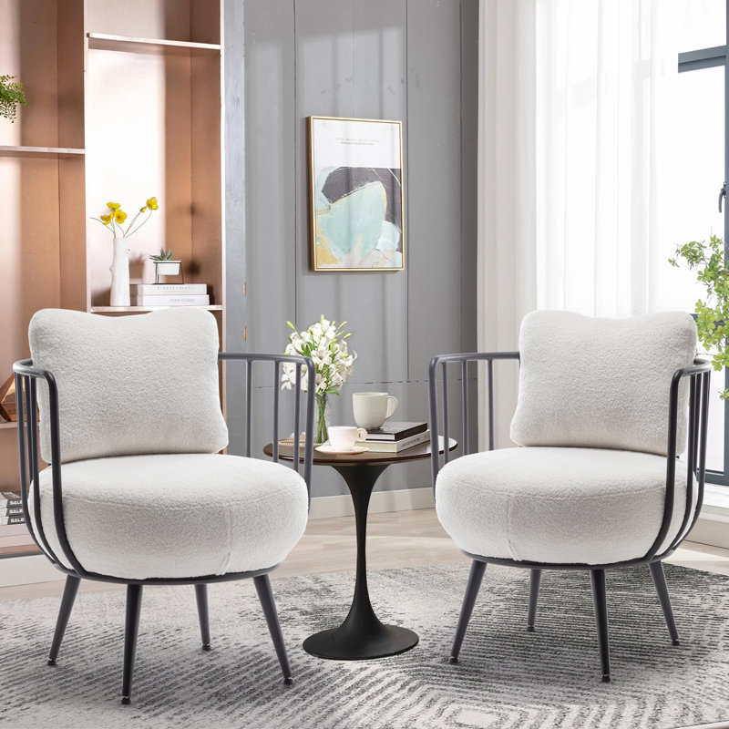 Oliver Jozlynne Velvet Barrel Chair Wayfair